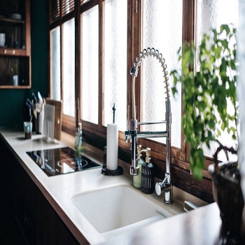 White Quartz Kitchen Sink